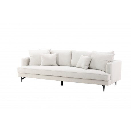 Sofia 3 personers Sofa - Beige og Sort