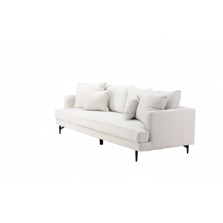 Sofia 3 personers Sofa - Beige og Sort