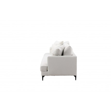 Sofia 3 personers Sofa - Beige og Sort