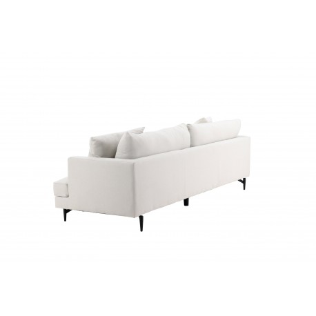 Sofia 3 personers Sofa - Beige og Sort