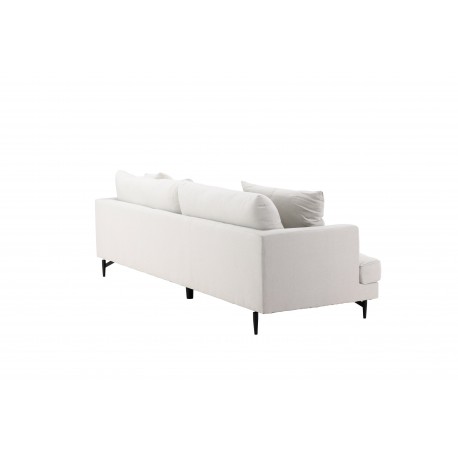 Sofia 3 personers Sofa - Beige og Sort