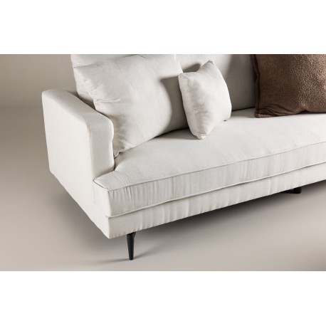 Sofia 3 personers Sofa - Beige og Sort