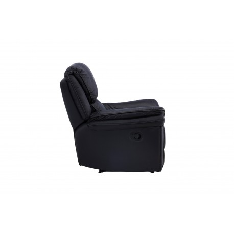 Saranda Recliner Lænestol - Sort Mikrofiber