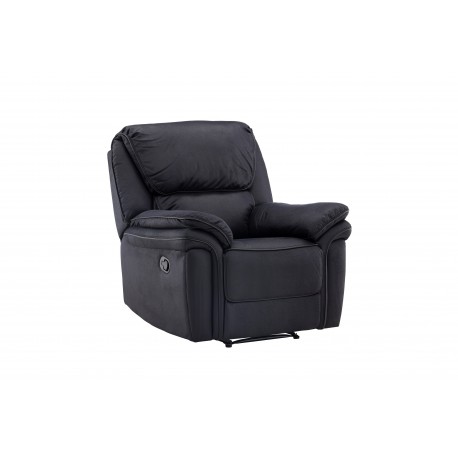 Saranda Recliner Lænestol - Sort Mikrofiber
