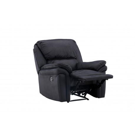 Saranda Recliner Lænestol - Sort Mikrofiber