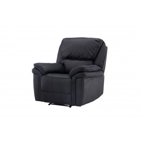Saranda Recliner Lænestol - Sort Mikrofiber