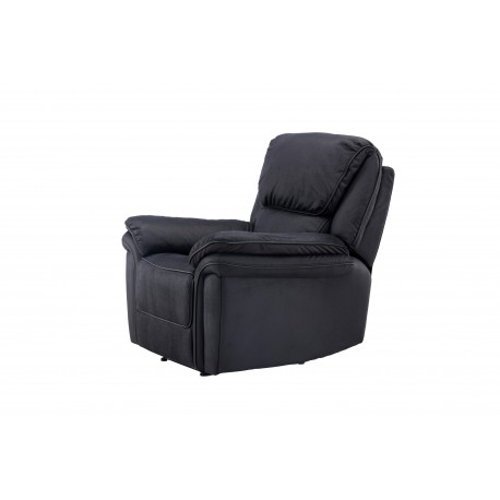 Saranda Recliner Lænestol - Sort Mikrofiber