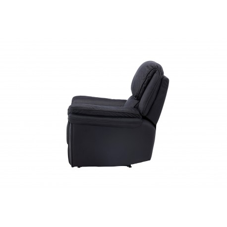 Saranda Recliner Lænestol - Sort Mikrofiber