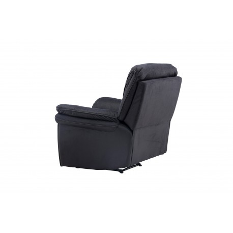 Saranda Recliner Lænestol - Sort Mikrofiber