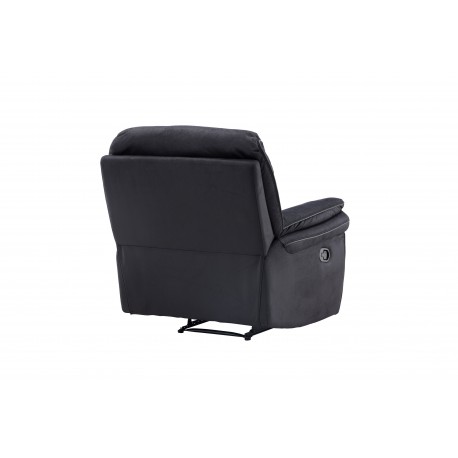Saranda Recliner Lænestol - Sort Mikrofiber