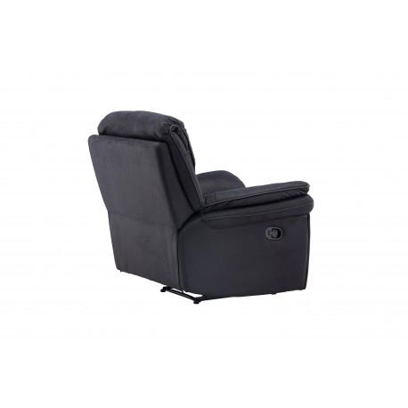 Saranda Recliner Lænestol - Sort Mikrofiber