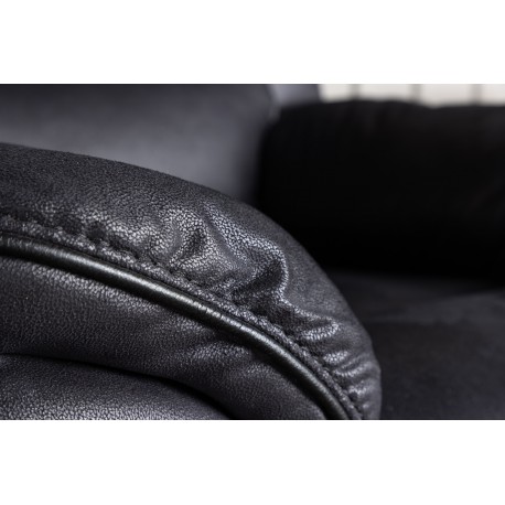 Saranda Recliner Lænestol - Sort Mikrofiber