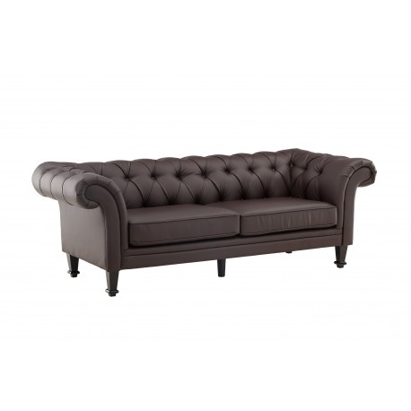 atran 3 personers Sofa - Sort og Brun