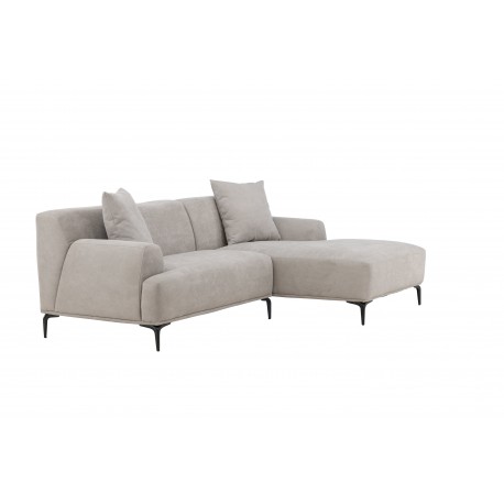 Viskan 3 personers Sofa - Sort og Lysegrå
