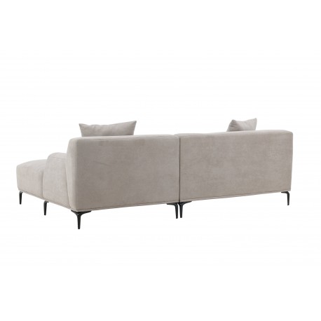 Viskan 3 personers Sofa - Sort og Lysegrå