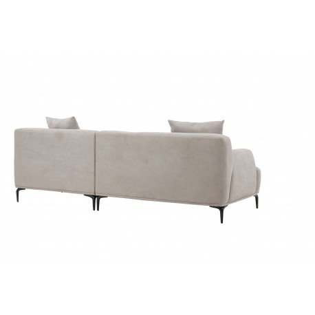 Viskan 3 personers Sofa - Sort og Lysegrå