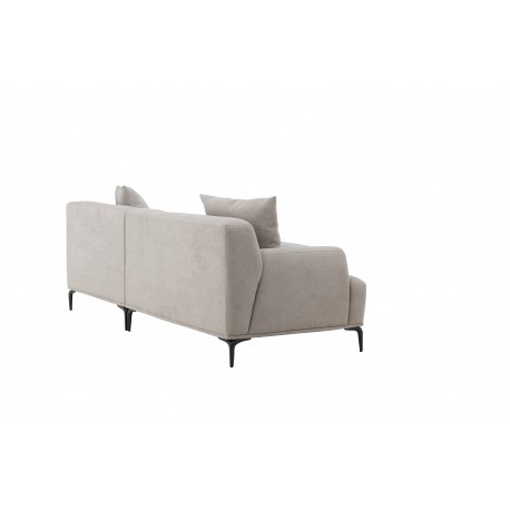 Viskan 3 personers Sofa - Sort og Lysegrå
