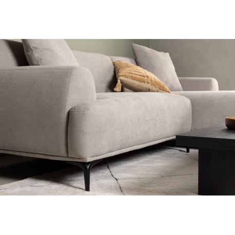 Viskan 3 personers Sofa - Sort og Lysegrå
