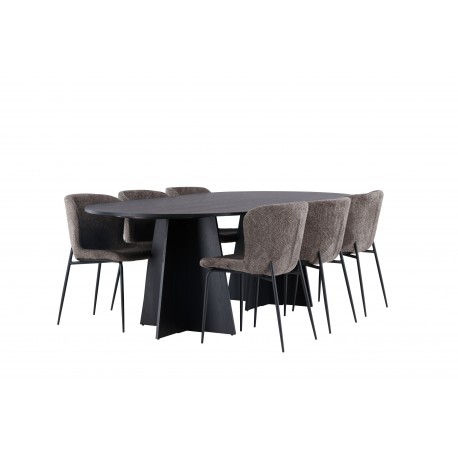 Spisebordssæt Bootcut med stole Modesto