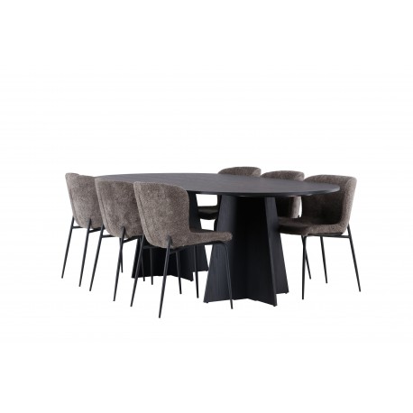 Spisebordssæt Bootcut med stole Modesto