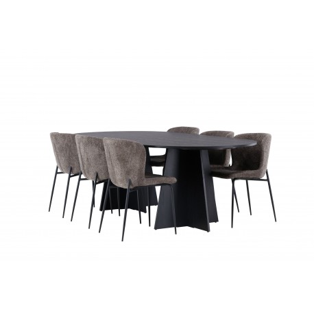Spisebordssæt Bootcut med stole Modesto