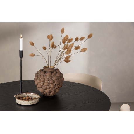 Olivia Rund Spisebordssæt - Beige og Sort
