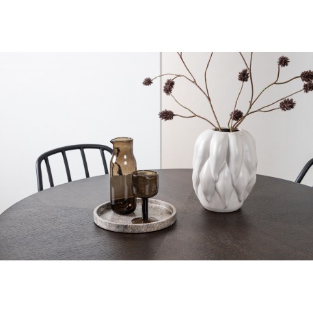 Rundt Spisebordssæt København med Dyron stole - Sort og Mocca