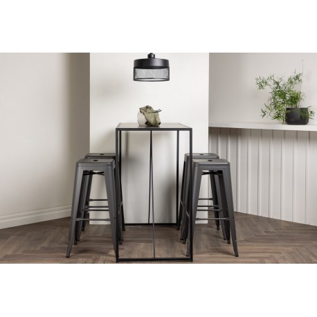 Brea Spisebordssæt - Sort og Mørkegrå