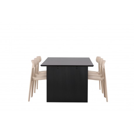 Spisebordssæt Vail med Ursholmen Spisebordsstole