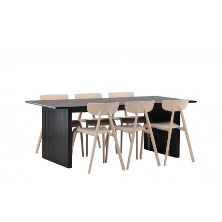 Spisebordssæt Vail med Ursholmen Spisebordsstole