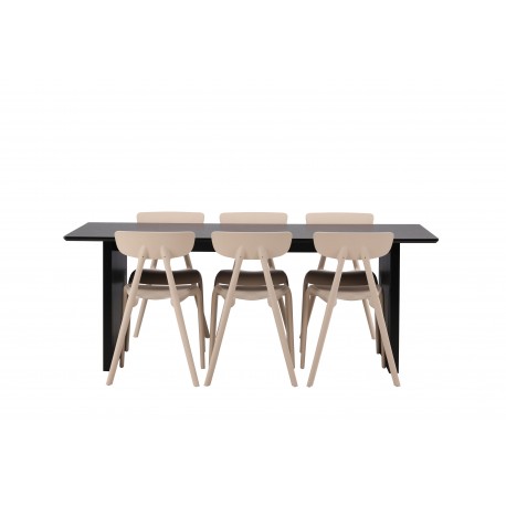 Spisebordssæt Vail med Ursholmen Spisebordsstole