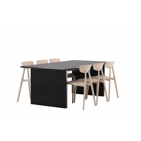Spisebordssæt Vail med Ursholmen Spisebordsstole