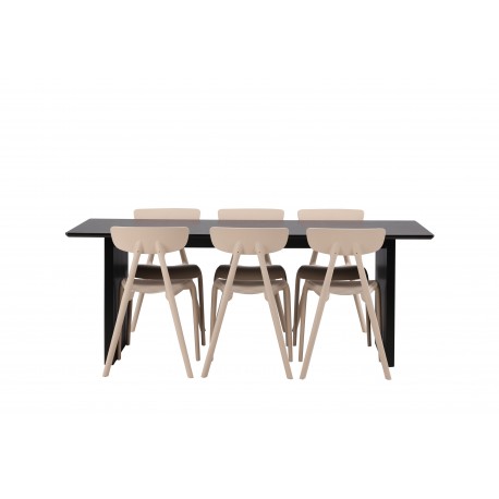 Spisebordssæt Vail med Ursholmen Spisebordsstole