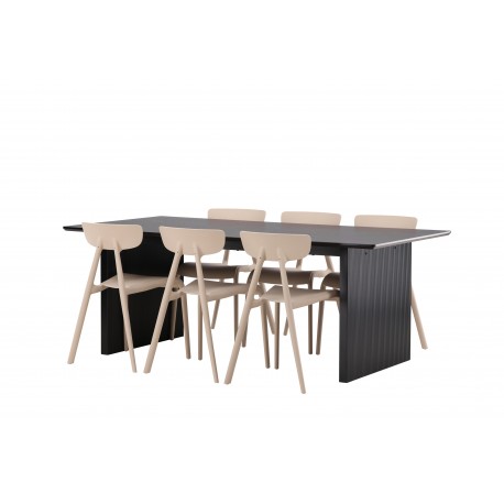 Spisebordssæt Vail med Ursholmen Spisebordsstole