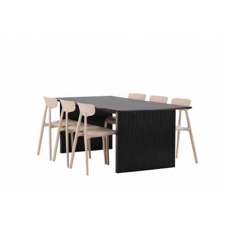 Spisebordssæt Vail med Ursholmen Spisebordsstole
