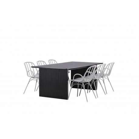 Spisebordssæt Vail med Dyron Spisebordsstole