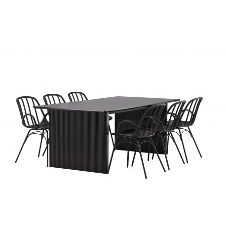 Spisebordssæt Vail med Dyron Spisebordsstole