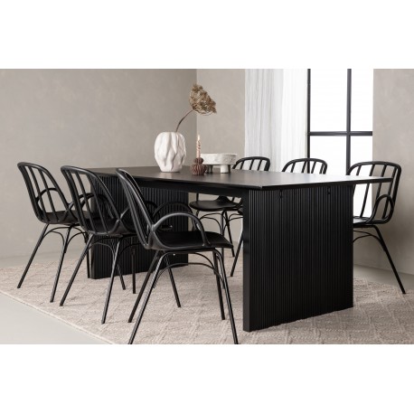 Spisebordssæt Vail med Dyron Spisebordsstole