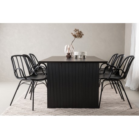 Spisebordssæt Vail med Dyron Spisebordsstole