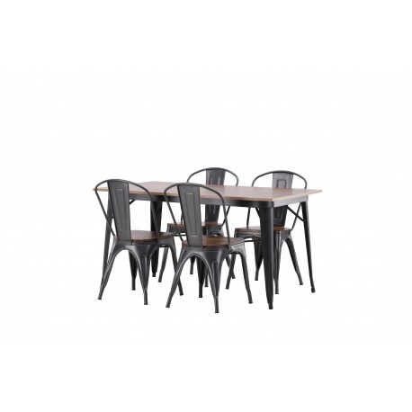 Tempe Spisebordssæt - Valnød