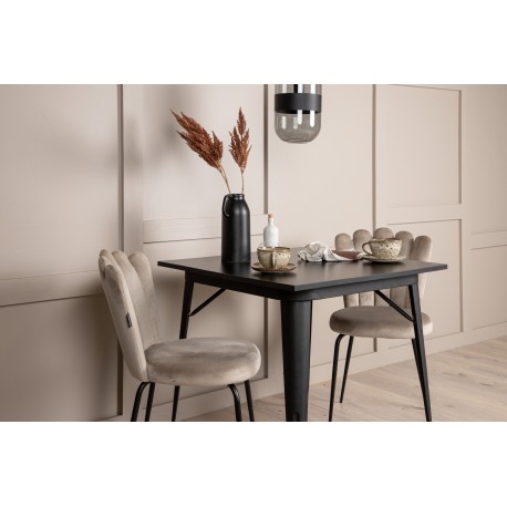 Tempe e Spisebordssæt - Beige og Sort