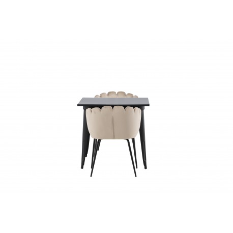 Tempe Spisebordssæt - Beige og Sort