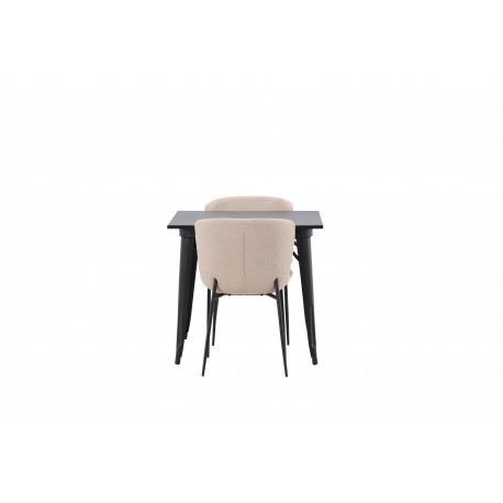 Tempe e Spisebordssæt - Beige og Sort