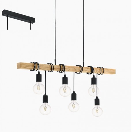 Townshend loftlampe - Sort/Eg