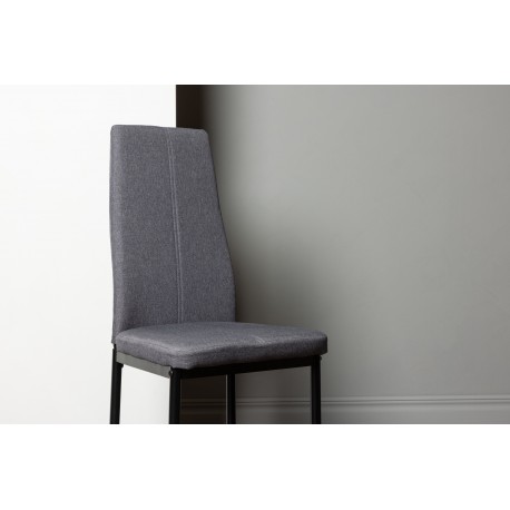 Petra Spisebordsstol - Mørkegrå stof