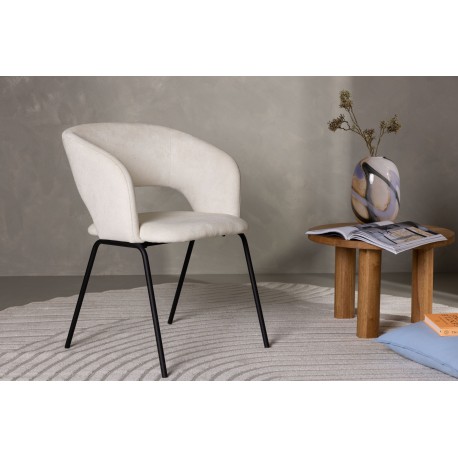 Day Spisebordsstol - Sort og Off White