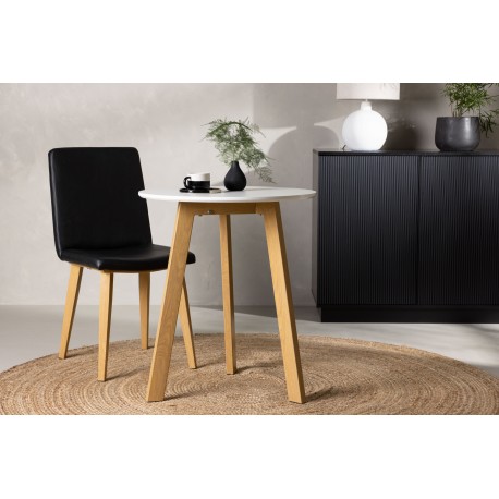Leonora Rundt spisebord - Hvid