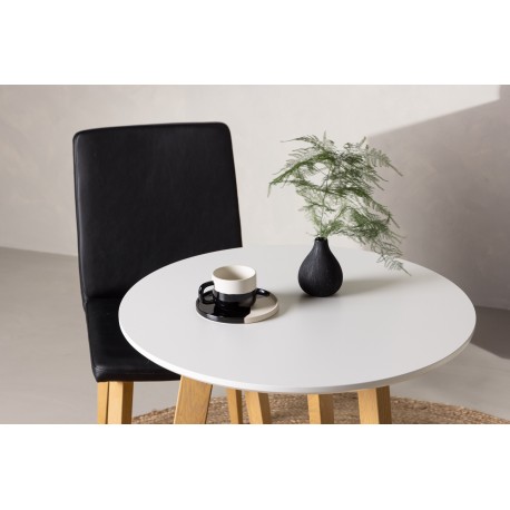 Leonora Rundt spisebord - Hvid