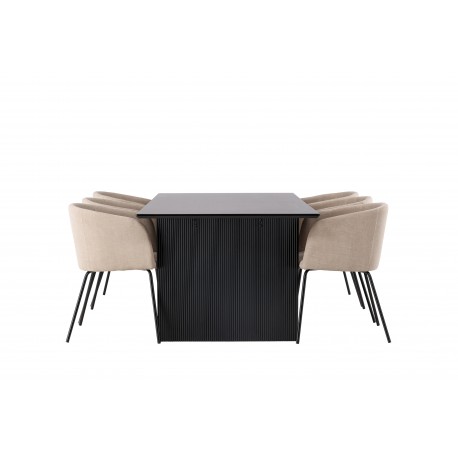 Spisebordssæt Vail med Berit Spisebordsstole