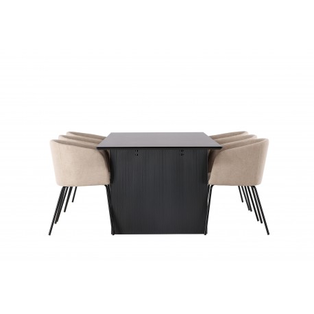 Spisebordssæt Vail med Berit Spisebordsstole